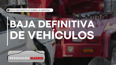 Nota informativa baja definitiva de coches